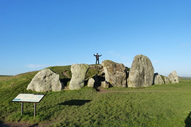 The forecourt stones blocking the entrance to West Kennet Long Barrow