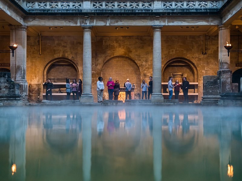The Great Bath at the Roman Baths in Bath